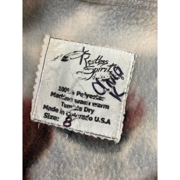 Handmade sz 8 fleece hooded jacket horse theme - Picture 2 of 6